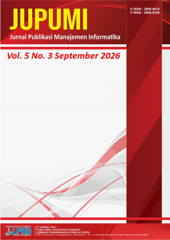					View Vol. 5 No. 3 (2026):  JURNAL PUBLIKASI MANAJEMEN INFORMATIKA
				