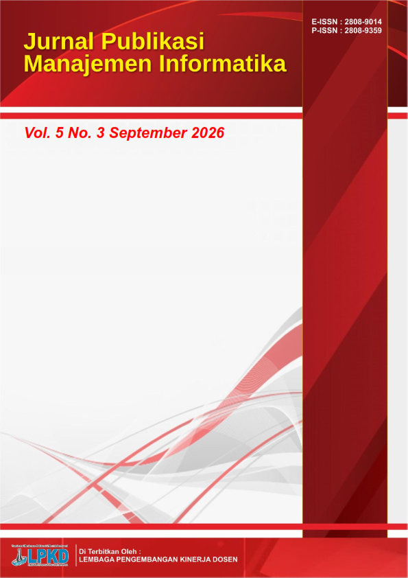 					View Vol. 5 No. 3 (2026):  JURNAL PUBLIKASI MANAJEMEN INFORMATIKA
				